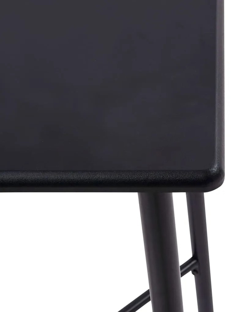 vidaXL Σετ Επίπλων Μπαρ 5 Τεμαχίων Μαύρο Υφασμάτινο