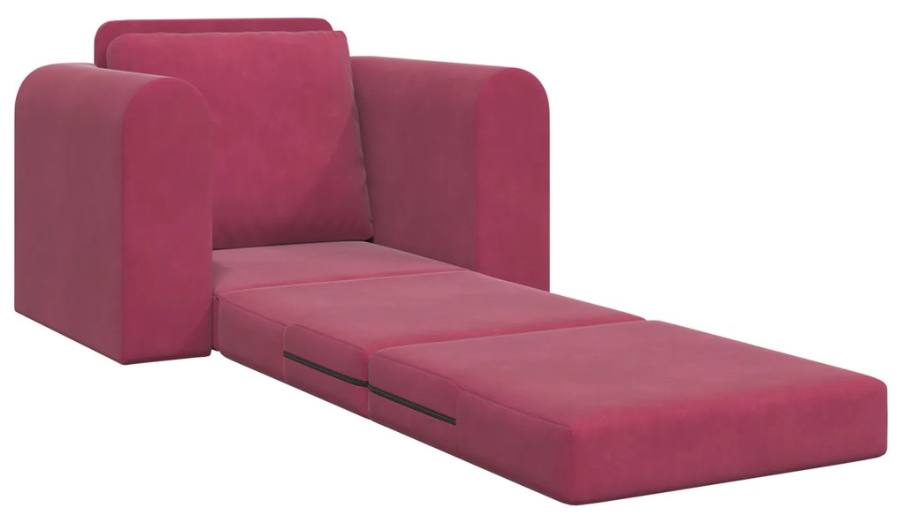 vidaXL Καναπές Κρεβάτι 2 σε 1 Κρασιού 98x71x83 εκ. Βελούδο
