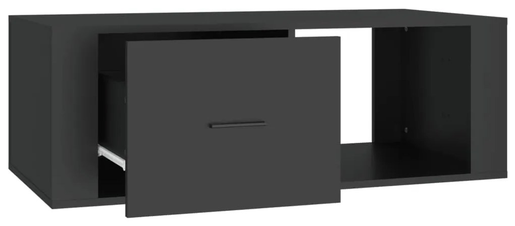 vidaXL Τραπεζάκι Σαλονιού Μαύρο 100x50,5x35 εκ. Επεξεργασμένο Ξύλο