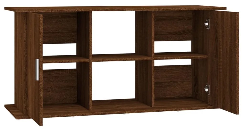 vidaXL Βάση Ενυδρείου Καφέ Δρυς 121x41x58 εκ. από Επεξεργασμένο Ξύλο