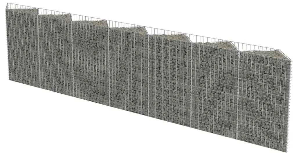 vidaXL Συρματοκιβώτιο Τοίχος 450x30x100 εκ. από Γαλβανισμένο Χάλυβα