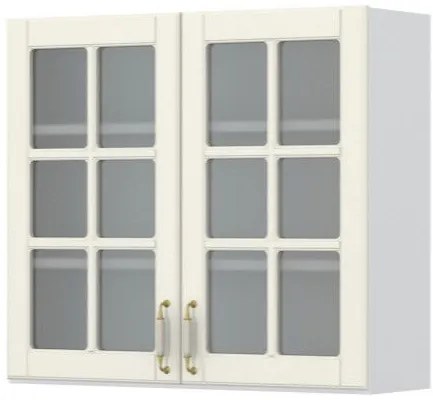 Ντουλάπι κρεμαστό Toscana V7-80-2KS με βιτρίνα