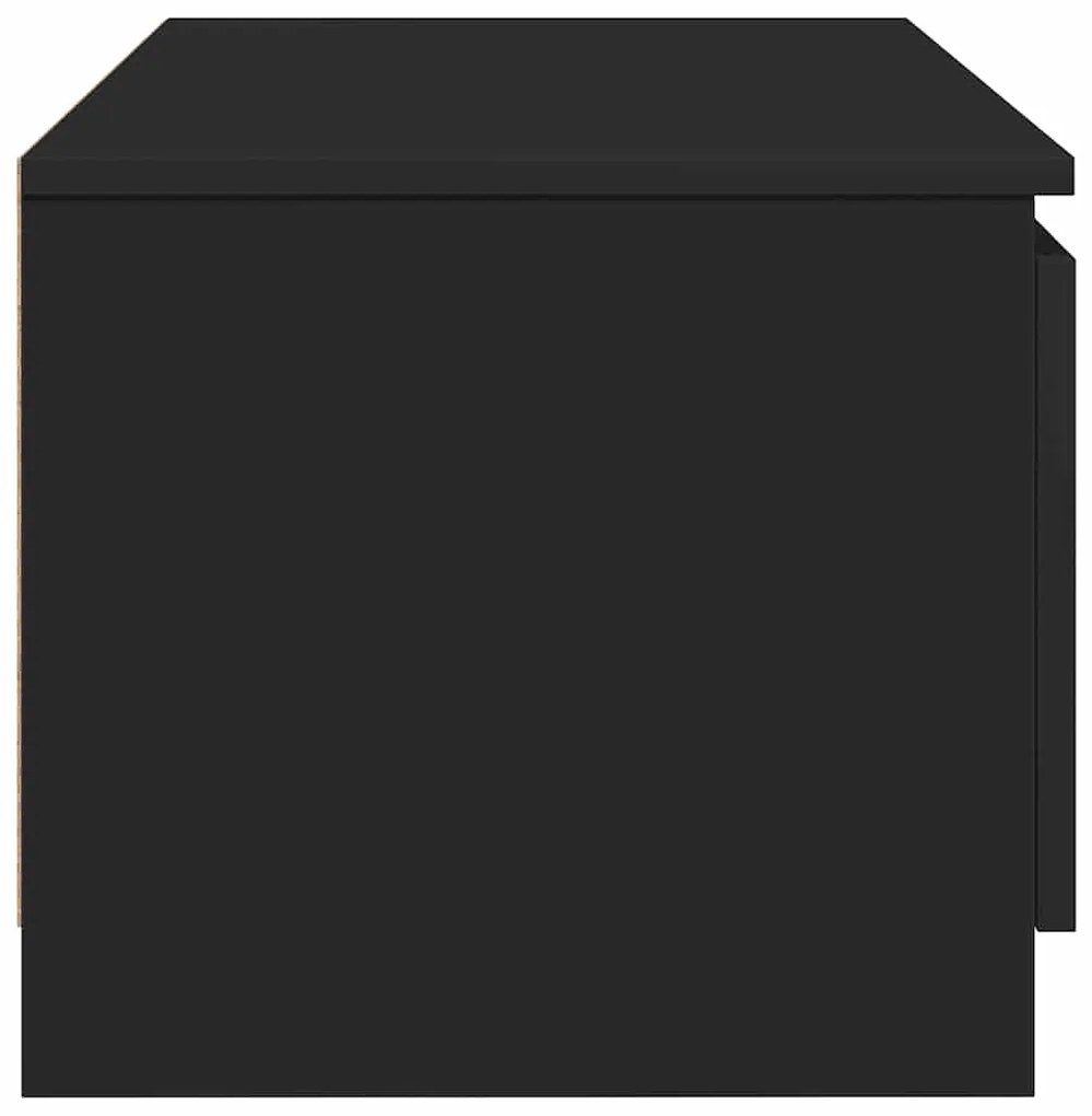 vidaXL Έπιπλο Τηλεόρασης Μαύρο 140 x 40 x 35,5 εκ. από Επεξ. Ξύλο