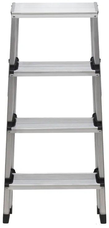 Σκάλα Double Step Perilla αλουμινίου 4+4 σκαλοπάτια 82,5εκ.