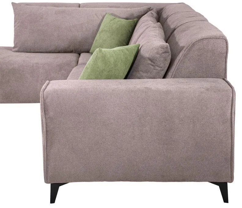 Γωνιακός Καναπές Legend Fylliana Αριστερή γωνία Καφέ Ύφασμα 272x197x80εκ 272x197x80 εκ.