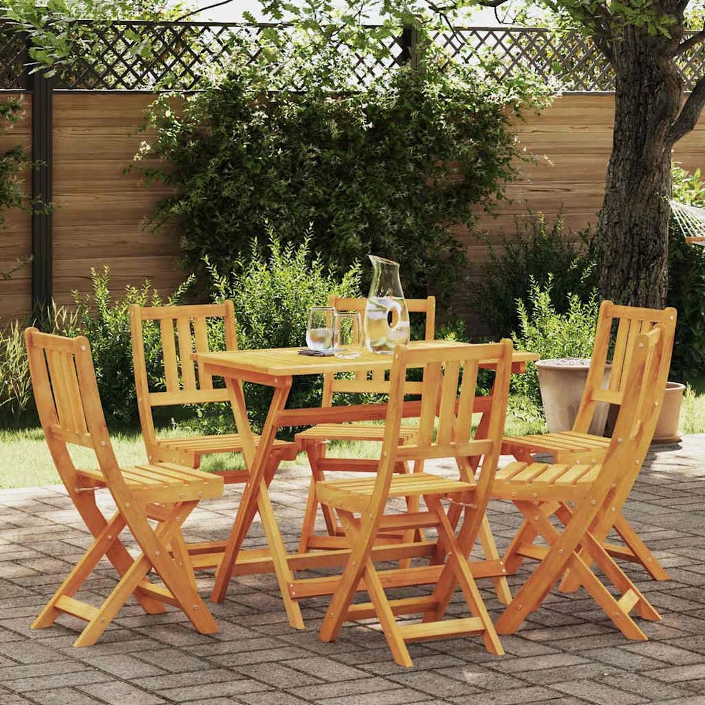 vidaXL Καρέκλα Κήπου 6 pcs Καφέ 36 x 46 x 86 εκ. Μασίφ ξύλο ακακίας