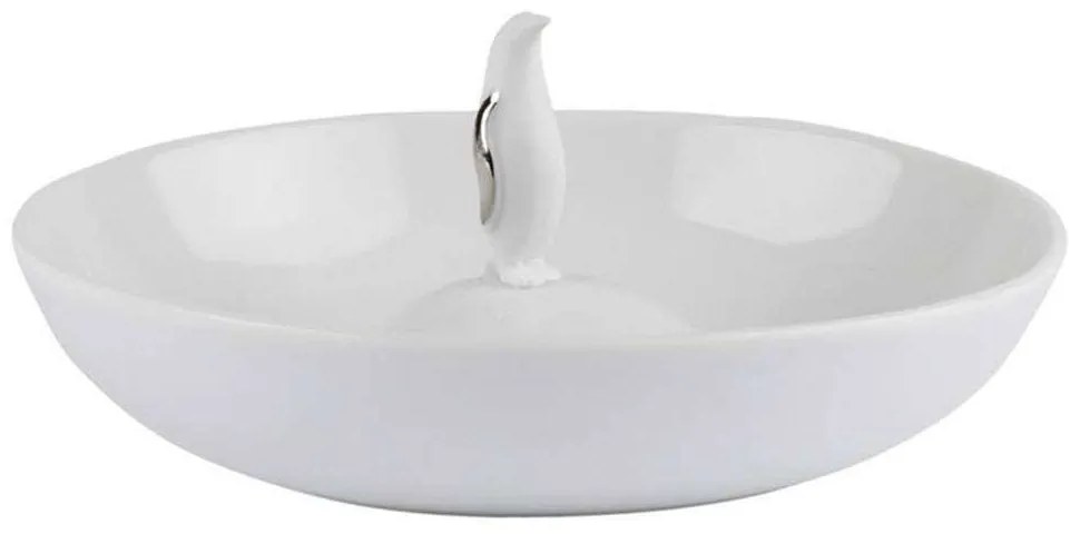 Διακοσμητικό Μπωλ Penguin LBTRD0089910 14,5x3cm White-Silver Raeder Porcelain