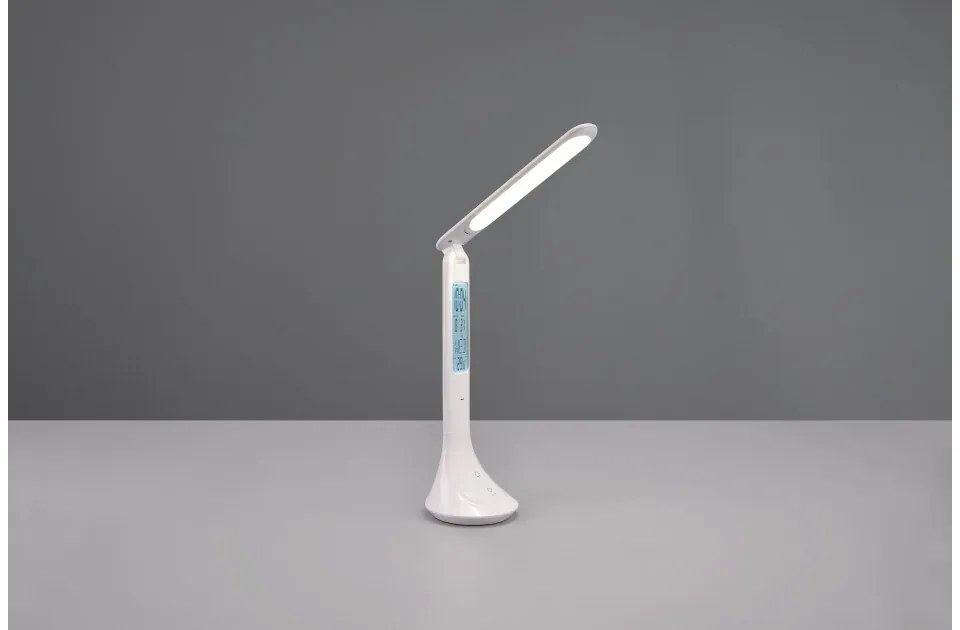 Επαναφορτιζόμενο Φωτιστικό Γραφείου LED 4W 4000K Dimmer Ευέλικτο Patty Trio Lighting-R52311101-Λευκό R52311101