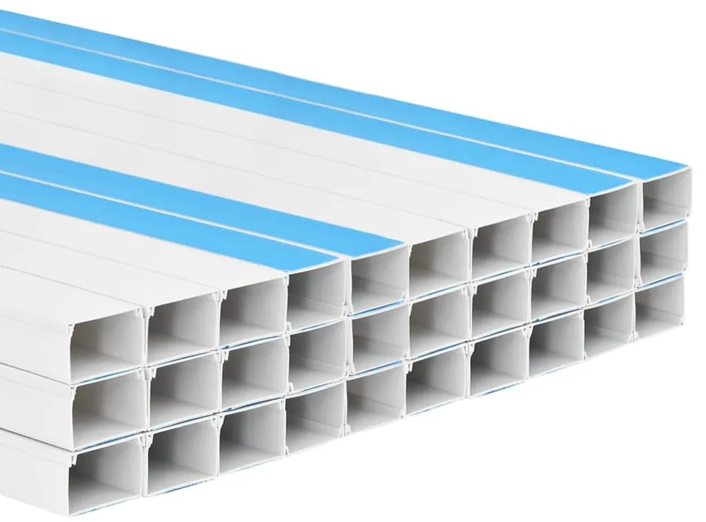 vidaXL Κανάλι Καλωδίων Αυτοκόλλητο 60 x 60 χιλ. 30 μ. από PVC