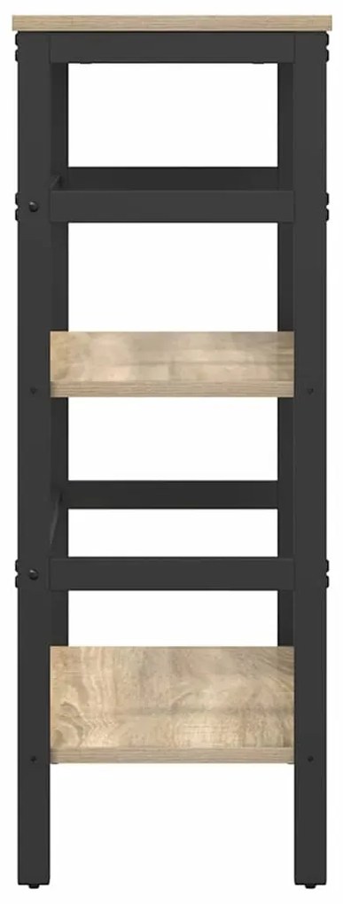 vidaXL Ράφι Βιβλίων Δρύς Sonoma 60 x 29,5 x 81 εκ Επεξεργασμένο ξύλο