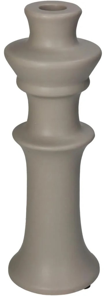 Κηροπήγιο ArteLibre Μπεζ Κεραμικό 8x8x24cm