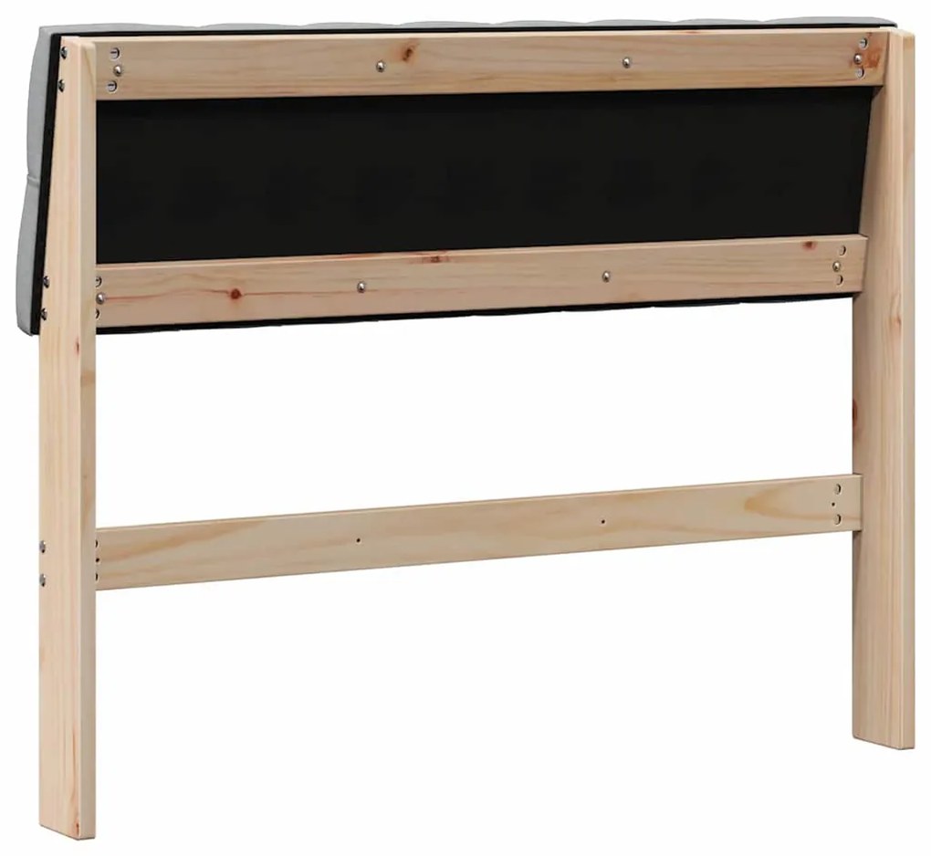 vidaXL Ταπετσαρισμένο κεφαλάρι Ανοιχτό γκρι 100 cm