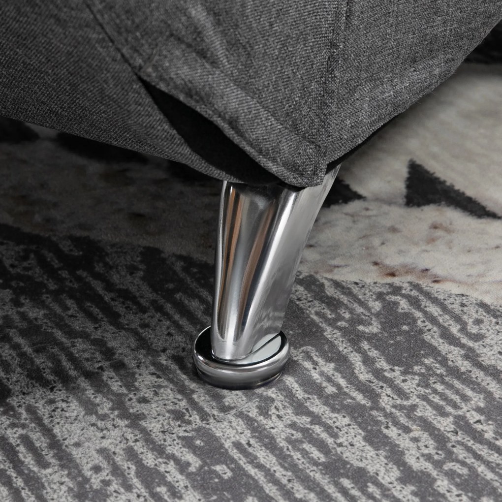 HOMCOM Καρέκλα Μασάζ Relax Καρέκλα 8 Σημεία Δόνησης, 5 Λειτουργίες, 56 x 168 x 84 cm, Γκρι