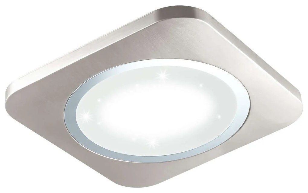 Πλαφονιέρα Led 97664 Silver Puyo-S Eglo Metal, Plastic