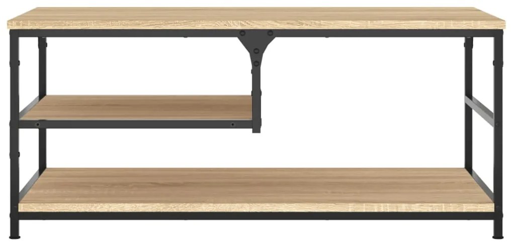 vidaXL Τραπεζάκι Σαλονιού Sonoma Δρυς 90 x 49 x 40 εκ. Επεξεργ. Ξύλο