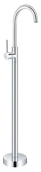 KARAG ARTEMIS Chrome S28223 Μπαταρία Νιπτήρος Επιδαπέδια Χρωμέ Κεραμικό, Κράμα Ορειχάλκου