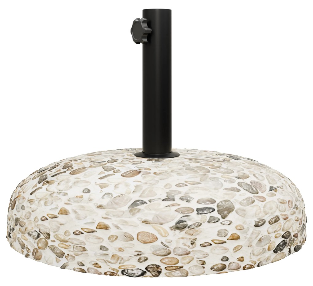 Intrahome Βάση ομπρέλας Nimbus Intrahome τσιμέντο ψηφιδωτή 35kg Φ50εκ | SKU: INTRAPA-329111133