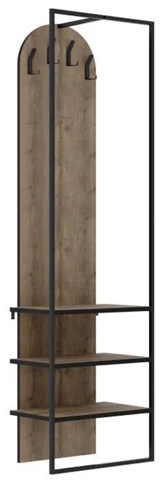 Έπιπλο εισόδου Archy Megapap χρώμα ανοιχτό καρυδί 53x31,7x180εκ.