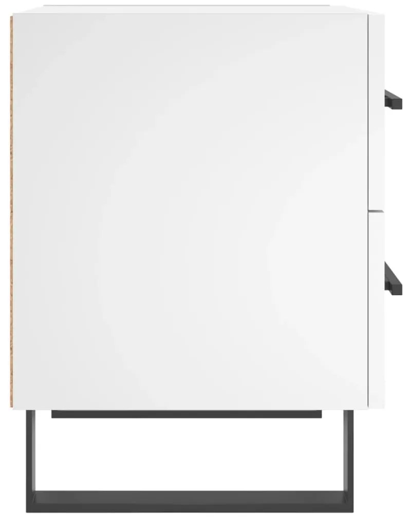 vidaXL Κομοδίνο Λευκό 40 x 35 x 47,5 εκ. από Επεξεργασμένο Ξύλο