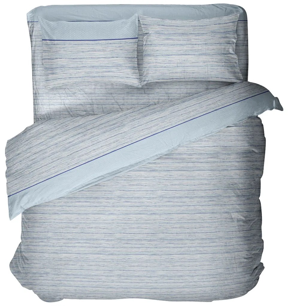 Φανελένια Σεντόνια Υπέρδιπλα (Σετ) Viopros Flannels 2544 Σιέλ Γαλάζιο ΧΩΡΙΣ ΛΑΣΤΙΧΟ 225x275