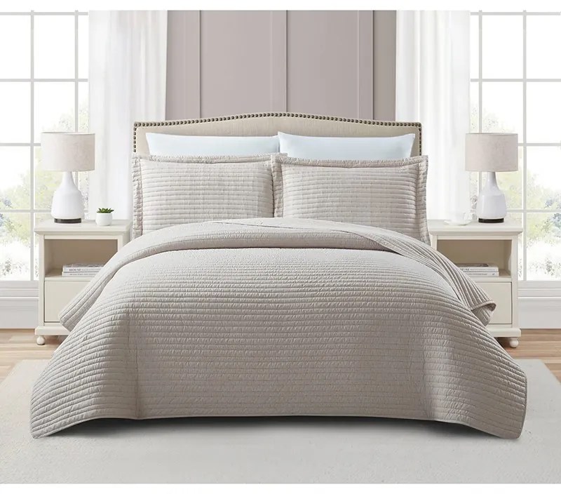 Κουβερλί Υπέρδιπλο 220x240 Mabelle Beige 000000002667