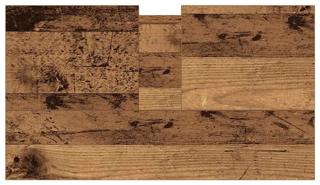 vidaXL Ντουλάπι μπάνιου Παλιό ξύλο 58x33x60 cm Κατασκευασμένο ξύλο