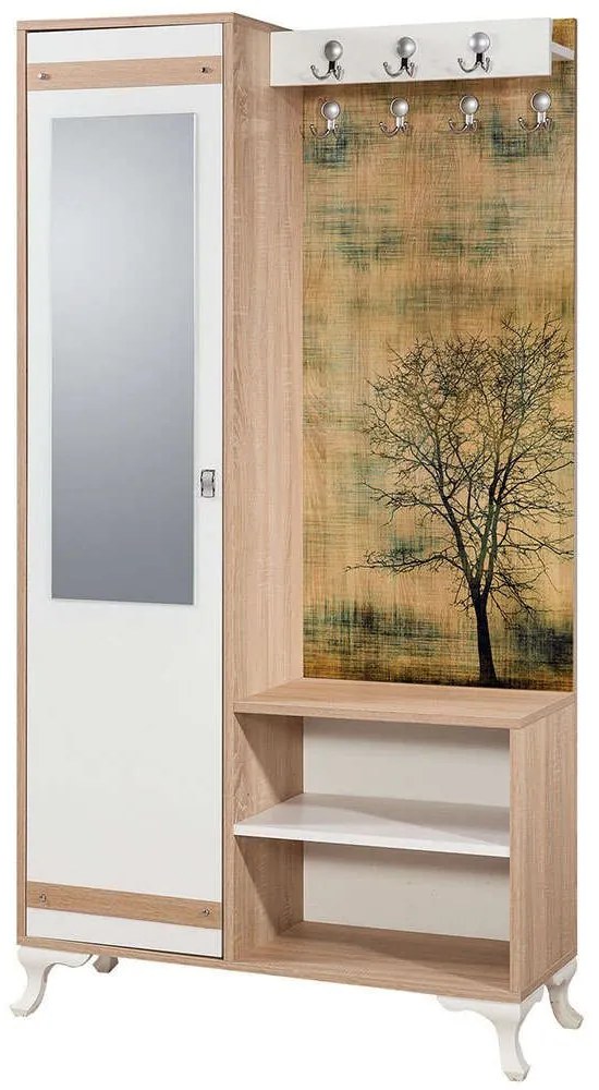 Έπιπλο Εισόδου Inci 863SPH4804 100x36x190cm Multi Cipboard,Wood
