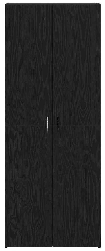 vidaXL Γραφείο Ντουλάπι με ράφι 2 pcs Μαύρη δρυς 60 x 32 x 153