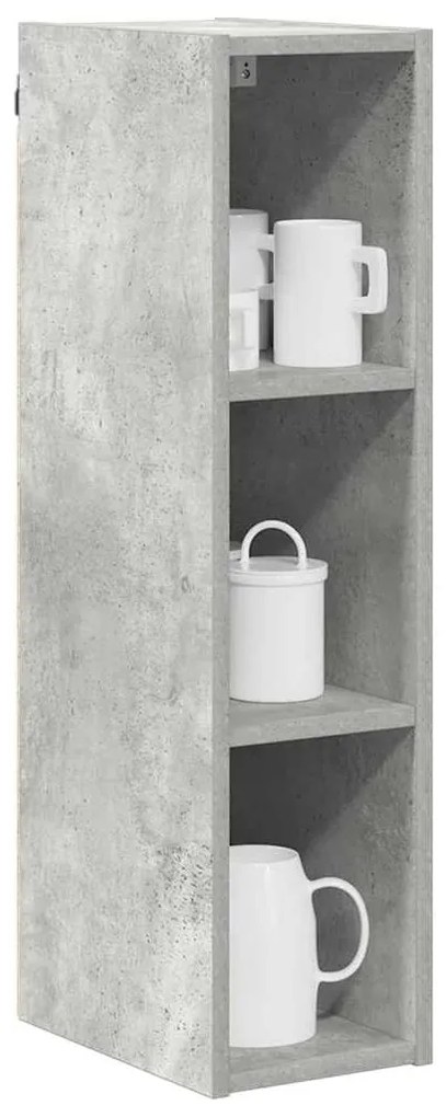 vidaXL Κρεμαστό ντουλάπι Σκυρόδεμα Γκρι 20 x 29,5 x 80 εκ.