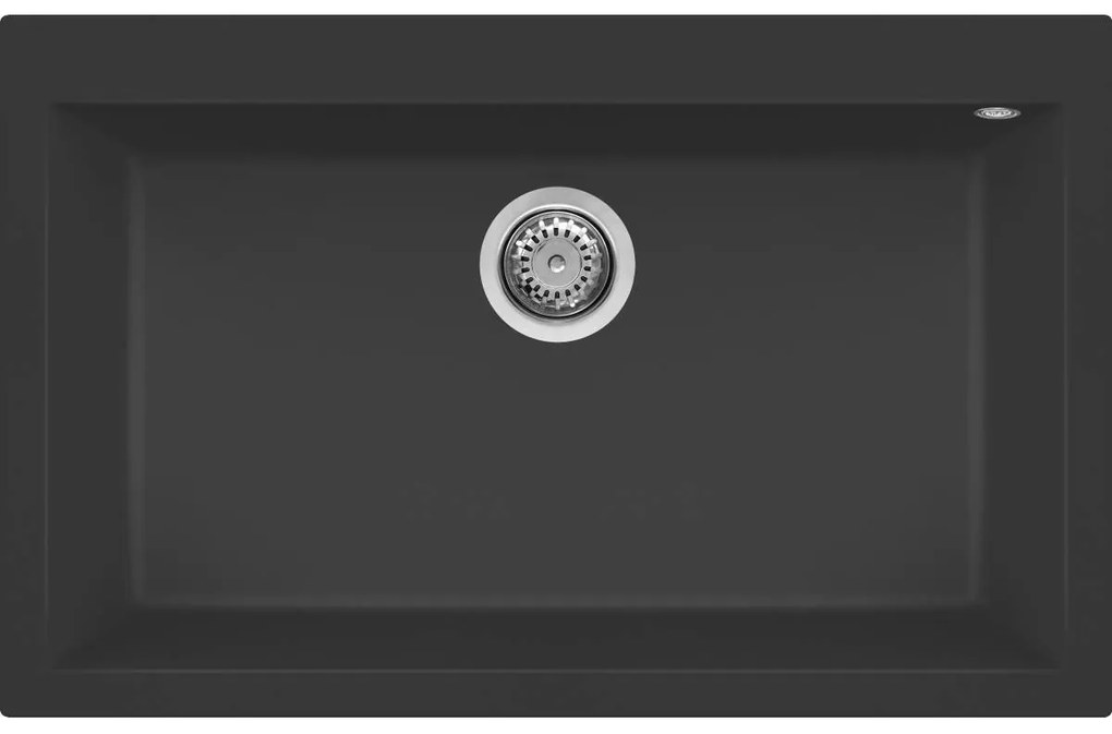 Νεροχύτης κουζίνας QUADRA 130 Nero 40 ELLECI 79x50cm - LGQ13040