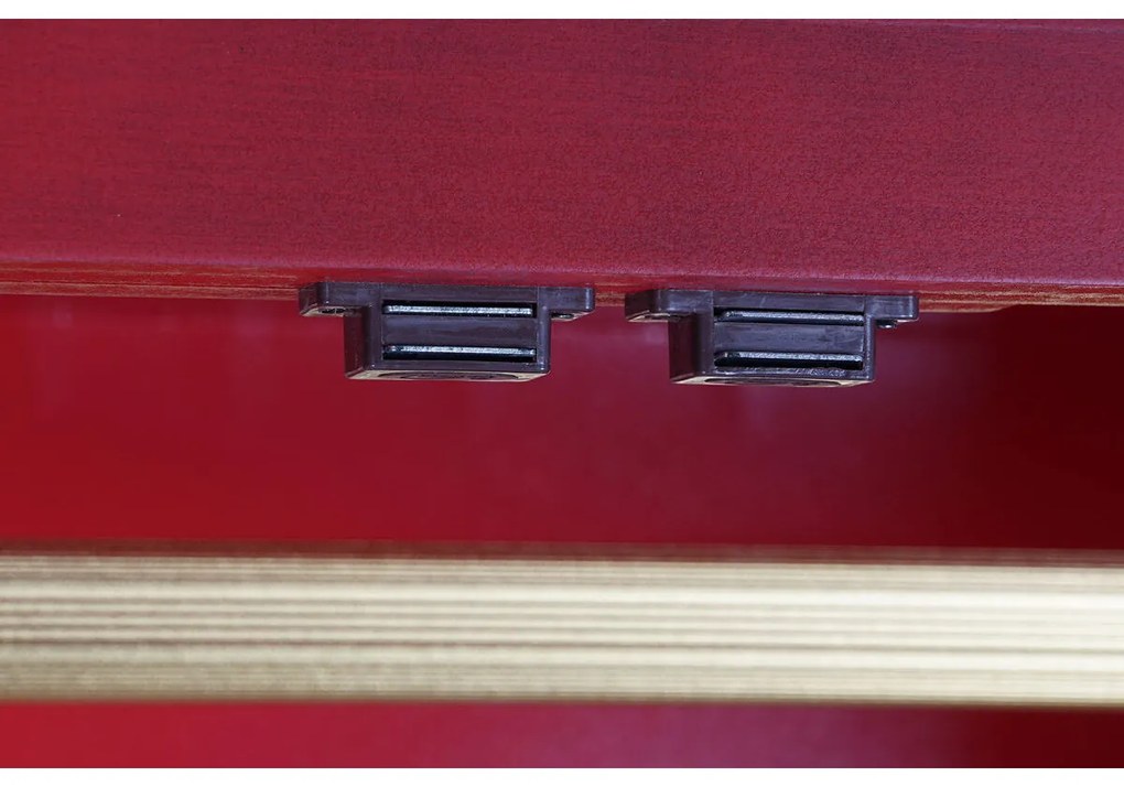 Ντουλάπι DKD Home Decor 85,5 x 50,5 x 186,2 cm Έλατο Κόκκινο Ξύλο MDF