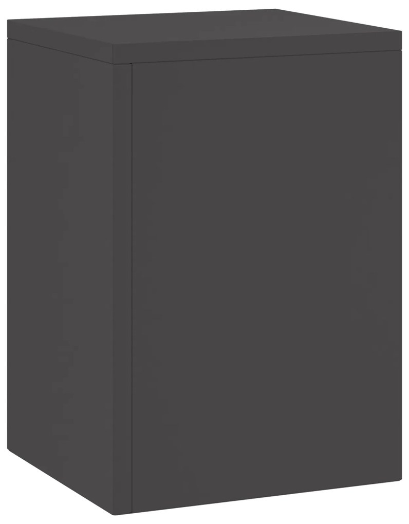 vidaXL Εξωτερικές Βάσεις Φυτών Pillar 2 τεμ Μαύρο 24x24x35 εκ Ατσάλι