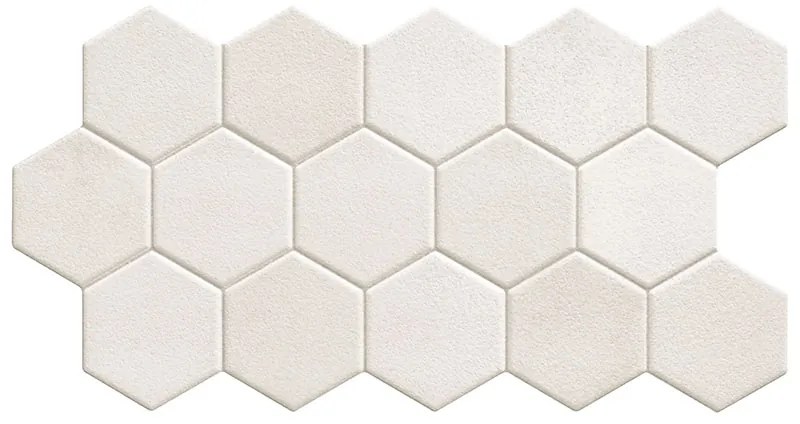 Πλακάκι HEX White KARAG 26,5x51cm