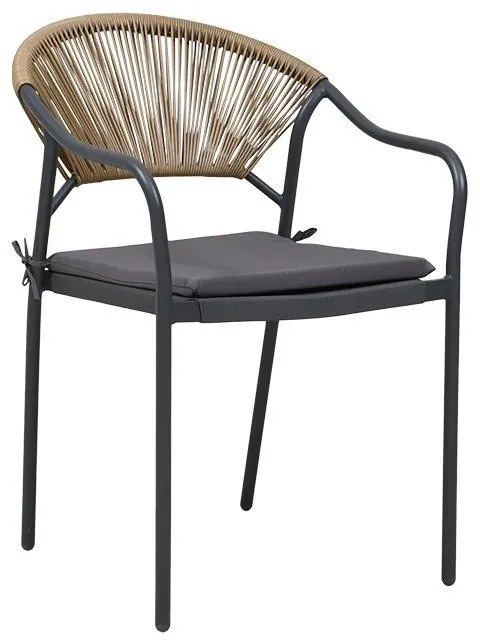 Καρέκλα FL2100 Fylliana Μεταλλική Γκρί 55x61x85 εκ. 55x61x85 εκ.