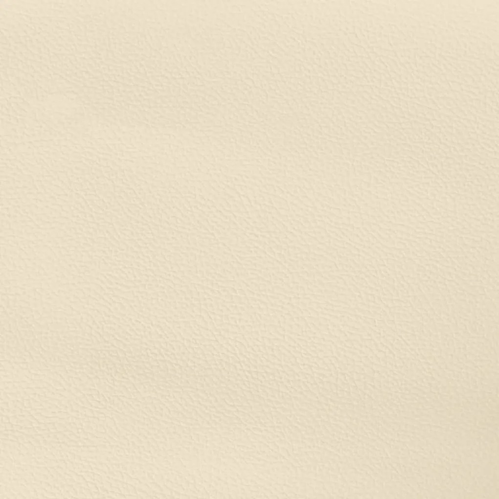vidaXL Στρώμα με Pocket Springs Κρεμ 90x200x20 εκ. Συνθετικό Δέρμα