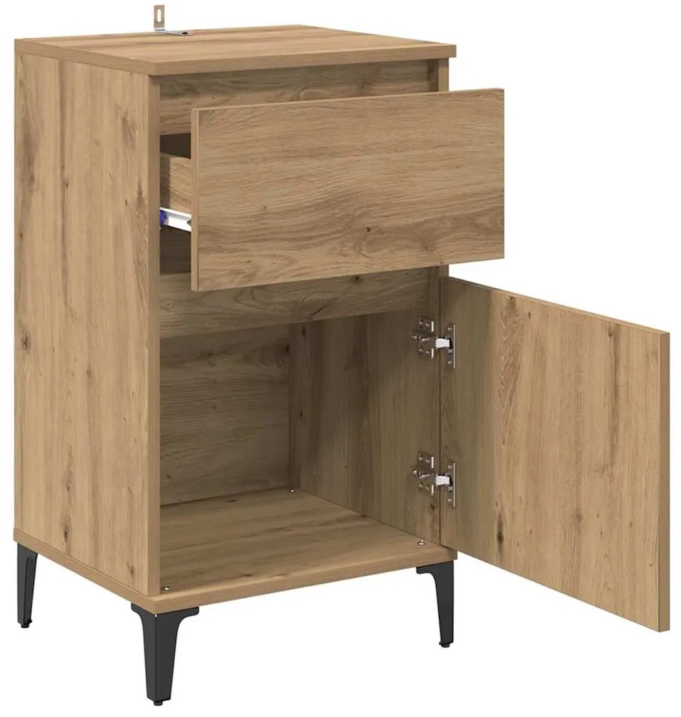 vidaXL Κομοδίνο Artisan Oak 40 x 35 x 70 εκ. Επεξεργασμένο ξύλο
