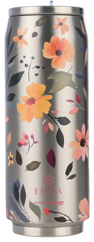 Ποτήρι - Θερμός Silver Botanic Save The Aegean 01-31299 500ml Silver-Multi Estia