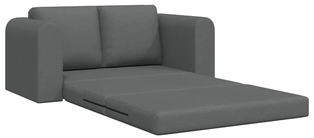 vidaXL Κρεβάτι καναπές Σκούρο γκρι 148 x 71 x 83 εκ. ύφασμα