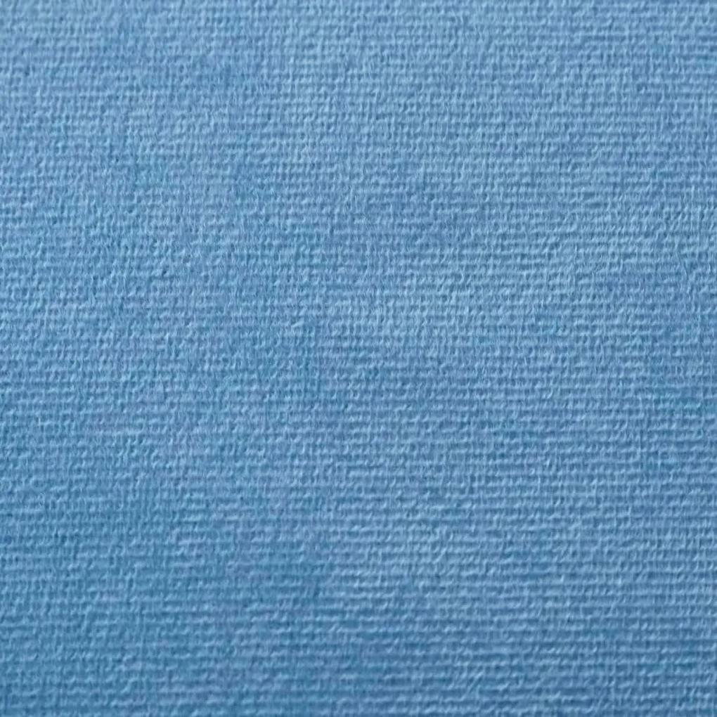 Καναπές Παιδικός Διθέσιος Μπλε από Μαλακό Βελουτέ Ύφασμα - Μπλε
