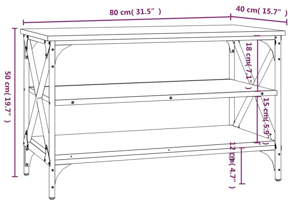 ΈΠΙΠΛΟ ΤΗΛΕΟΡΑΣΗΣ ΚΑΦΕ ΔΡΥΣ 80X40X50 ΕΚ. ΕΠΕΞΕΡΓΑΣΜΕΝΟ ΞΥΛΟ 825791