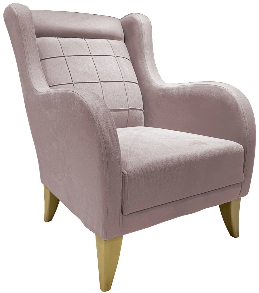 Insi Karlina μπερζέρα 76x84x95εκ. Dusty Pink  0052.MZ02DP