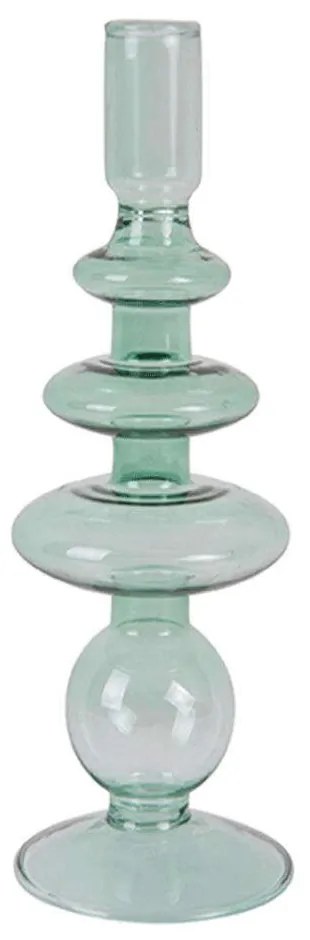 Κηροπήγιο Art Rings PT3636GR Φ8,5x22,5cm Green Present Time Glass