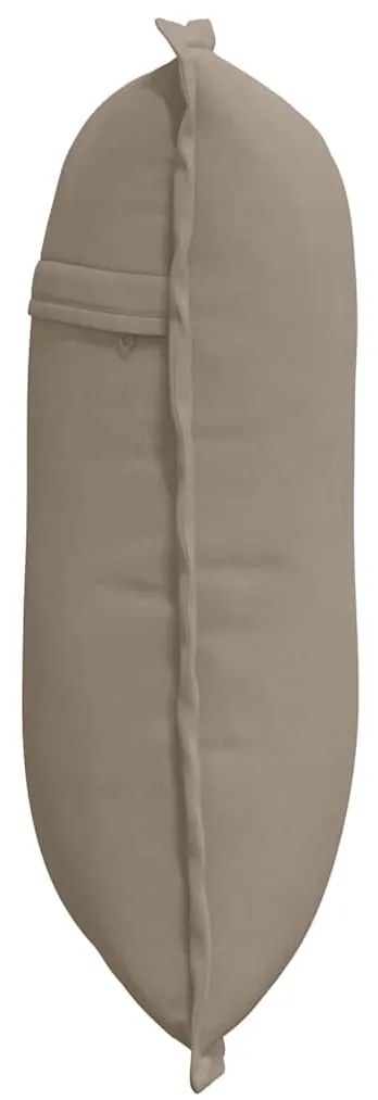 vidaXL Μαξιλάρι Πλάτης Taupe 50 x 45 εκ. Ύφασμα Μικροΐνας