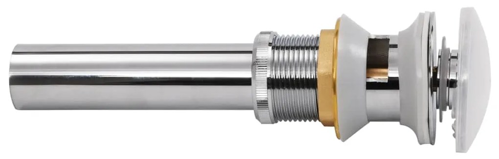 vidaXL Βαλβίδα Νιπτήρα Μπάνιου Τύπου Pop Up από Ανοξείδωτο Ατσάλι