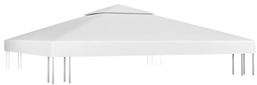 vidaXL Κάλυμμα για Κιόσκι 2 Επιπέδων Λευκό 3 x 3 μ. 310 γρ./μ²