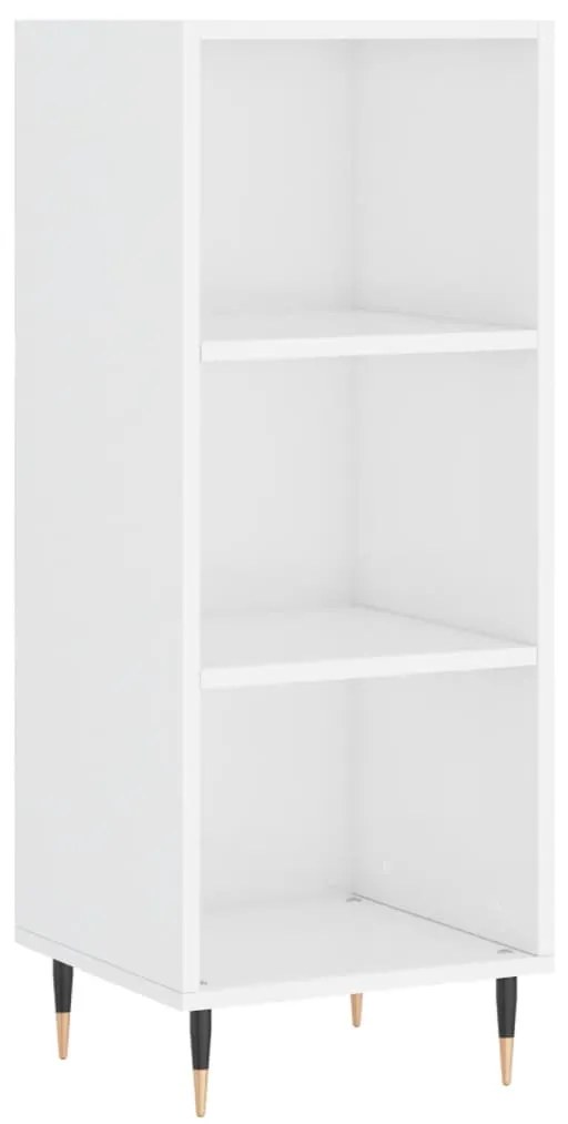 vidaXL Ντουλάπι Γυαλιστερό Λευκό 34,5 x 32,5 x 90 εκ. Επεξεργ. Ξύλο