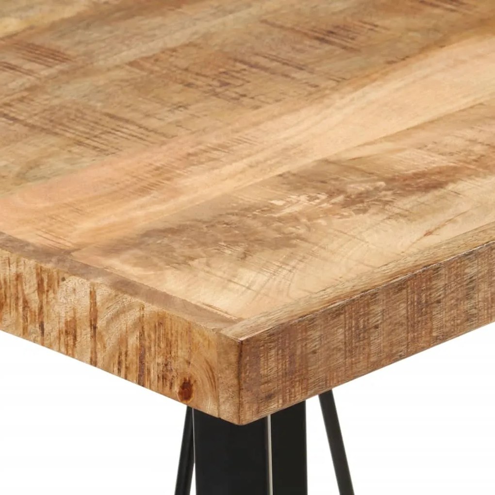 vidaXL Τραπέζι Μπαρ 55x55x107 εκ. από Μασίφ Ξύλο Μάνγκο &amp; Σίδηρο