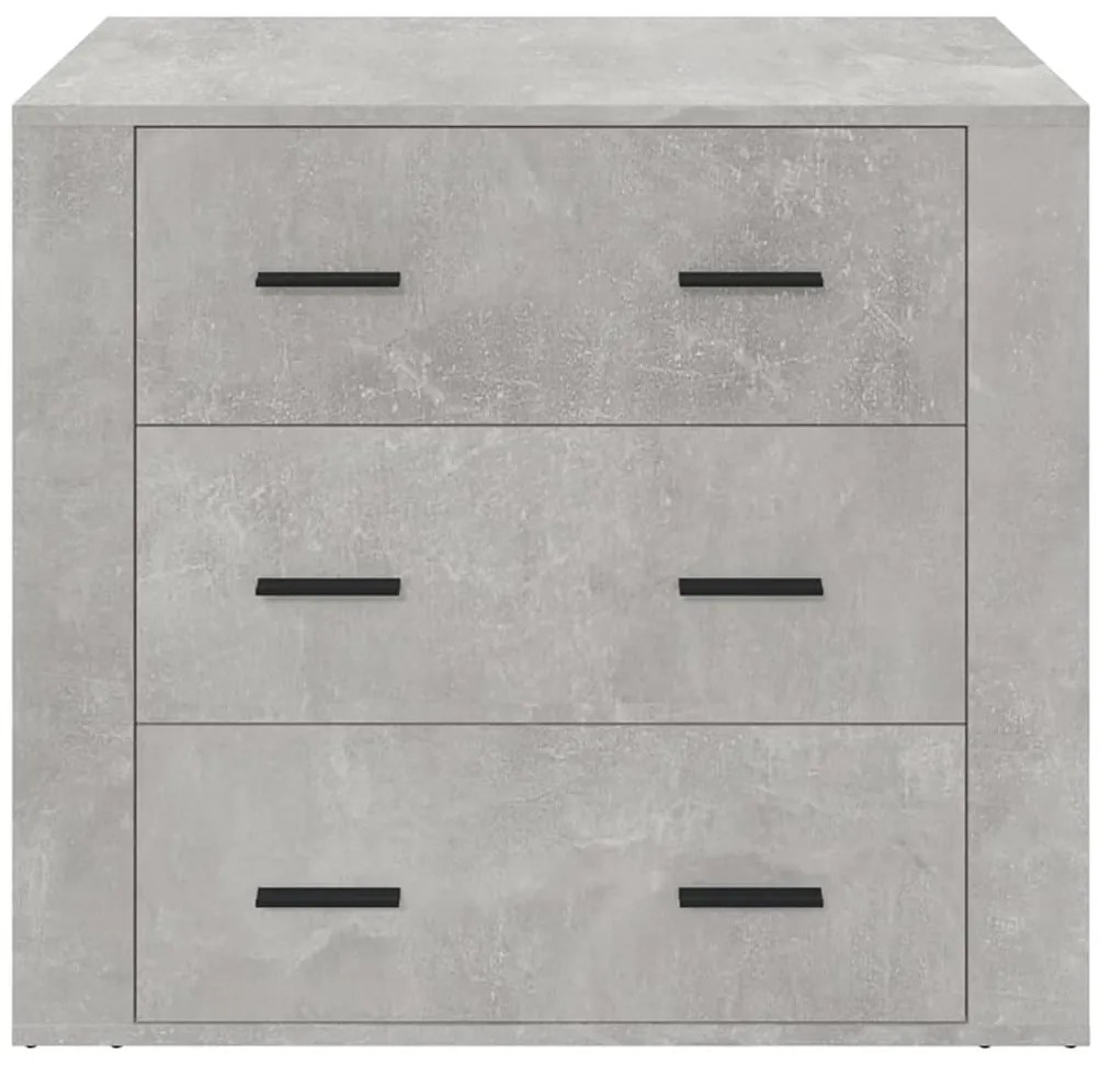 vidaXL Ντουλάπι Γκρι Σκυροδέματος 80x33x70 εκ. Επεξεργασμένο Ξύλο