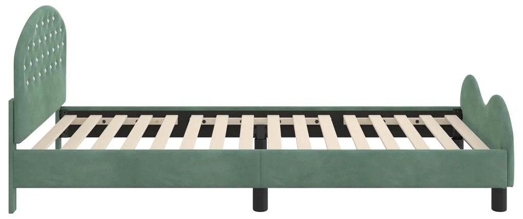 vidaXL Κρεβάτι Παιδικής Κρεβατοκάμαρας με Κεφαλάκι Θαλασσί 80 x 200 cm