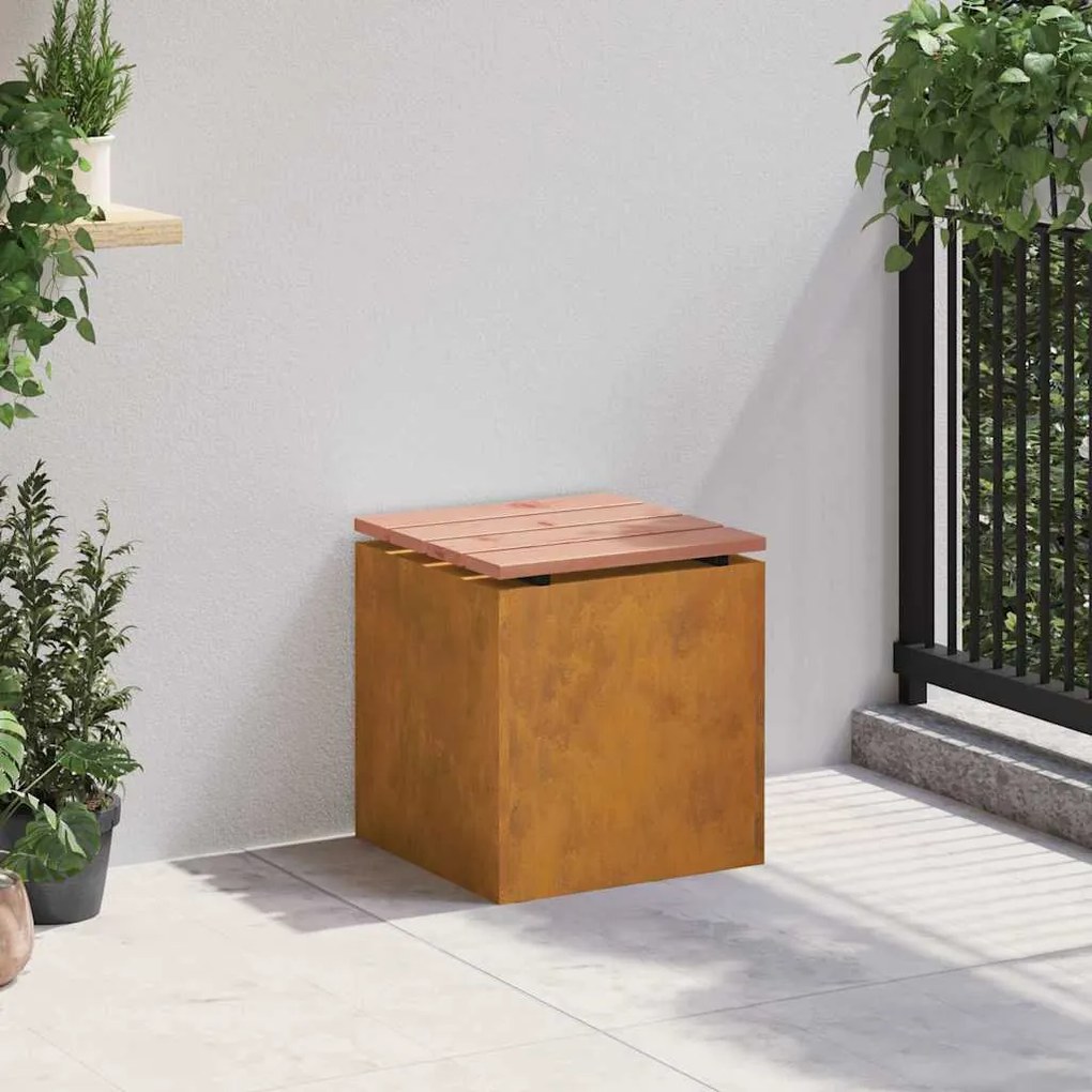 vidaXL Παγκάκι κήπου Σκ rusty 40 x 40 x 43 cm